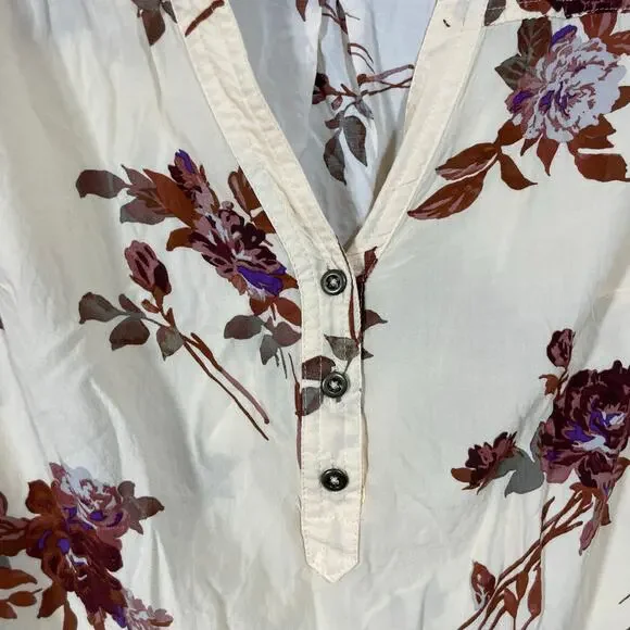 Torrid Pale Yellow Earthtones Floral Harper Blouse - 1 (1X) - Women's Plus Size - Picture 4 of 8